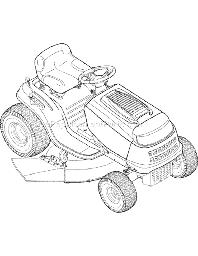 Page G Diagram and Parts List for 13AO772H755 2007 Yard Man Lawn Tractor